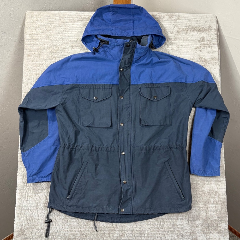 Vintage Polo Sport Ralph Lauren Hooded Field Jacket‎ Navy Blue Mens Large
